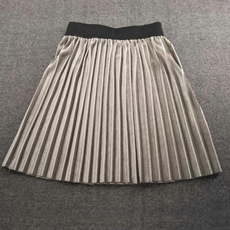 Jupes plissées en velours pour bébés filles | Jupes décontractées et longues pour enfants, jupes Tutu élastiques et longues de 3-5ans: 1 / 5T