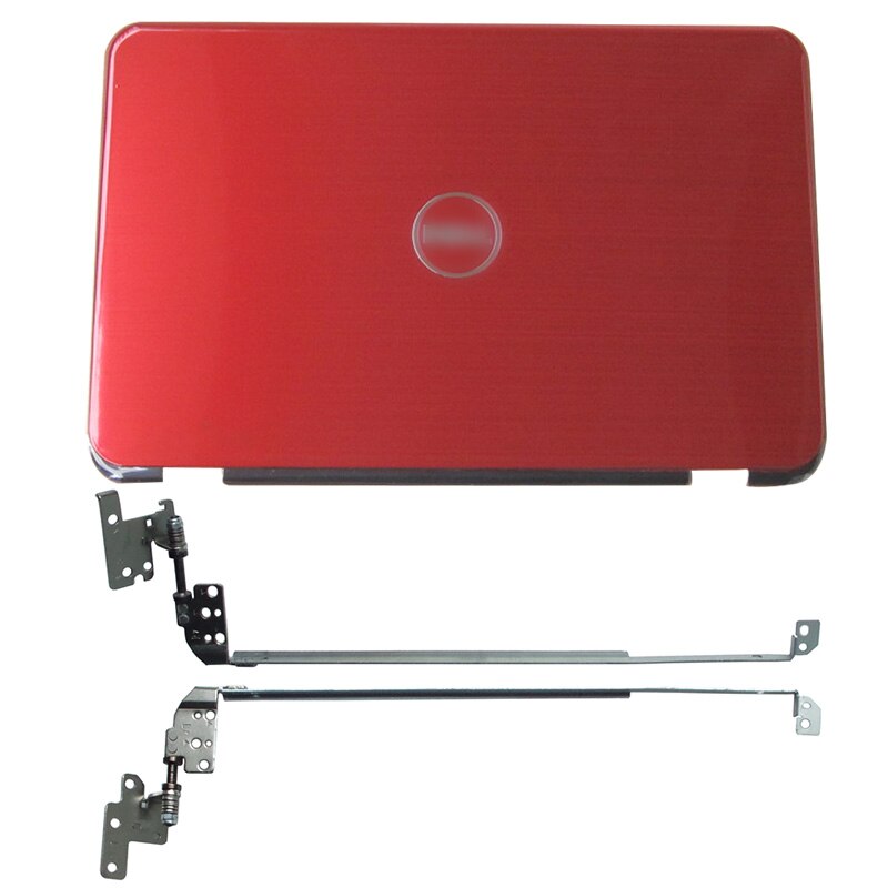 NUEVA cubierta trasera LCD para portátil/bisel frontal/bisagras para DELL Inspiron 15R N5110 M5110 M511R 00KXW3: Red A Hinges