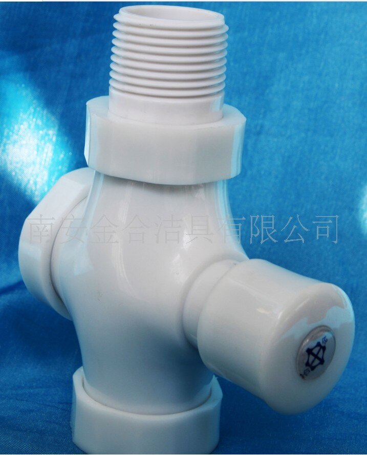 Verdikte plastic spoelklep hurken, handpers de vertraging spoelklep druk de flusher spoelen 6 punten/1 inch