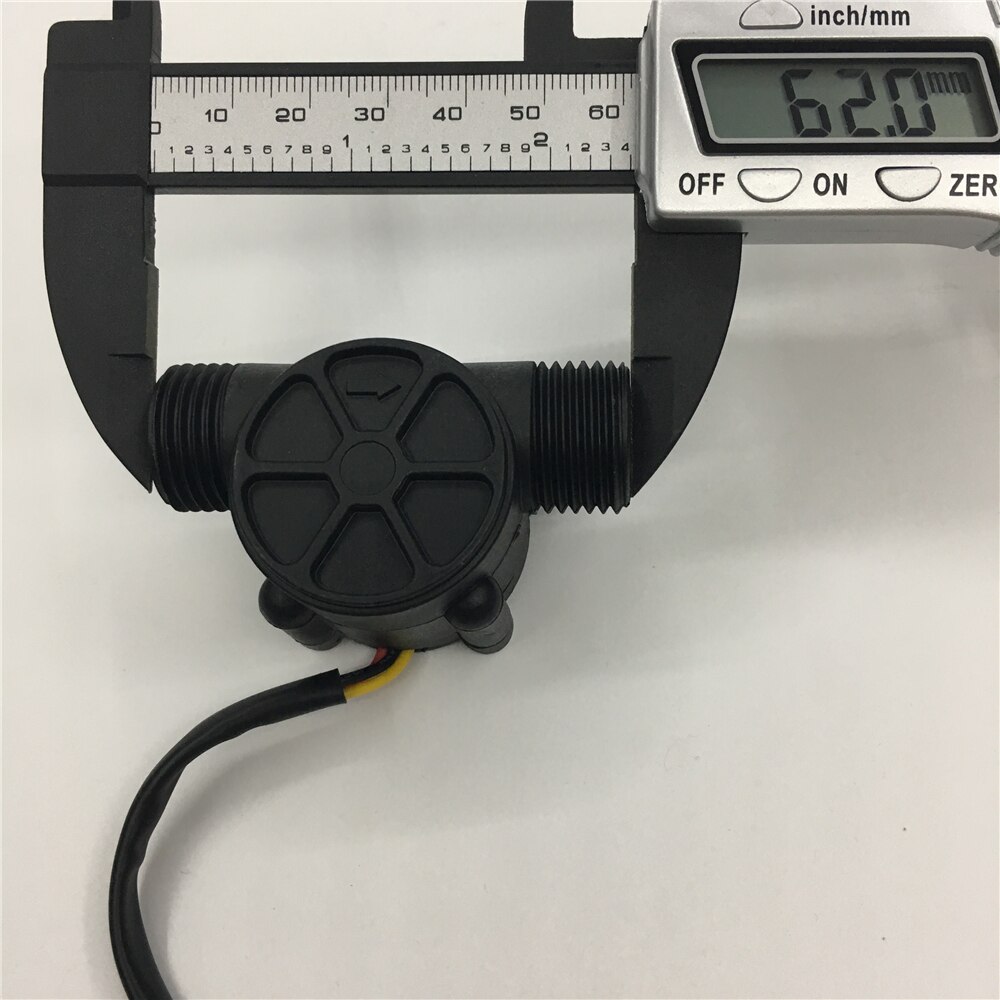DC4.5~24V YF-S201 G1/2&quot;1-30L/min Hall Water Sea Plastic Flow Sensor Meter NPN Signal