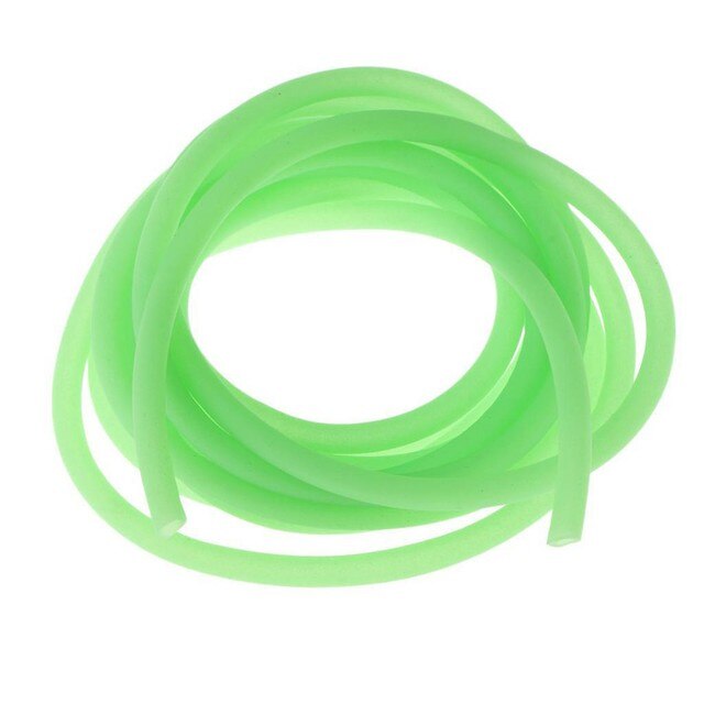 Tubo luminoso de silicona para pesca, manguitos de aparejos de pesca de mar profundo, accesorios de 2/3mm, 1/5/10m: 2mm 10Meter