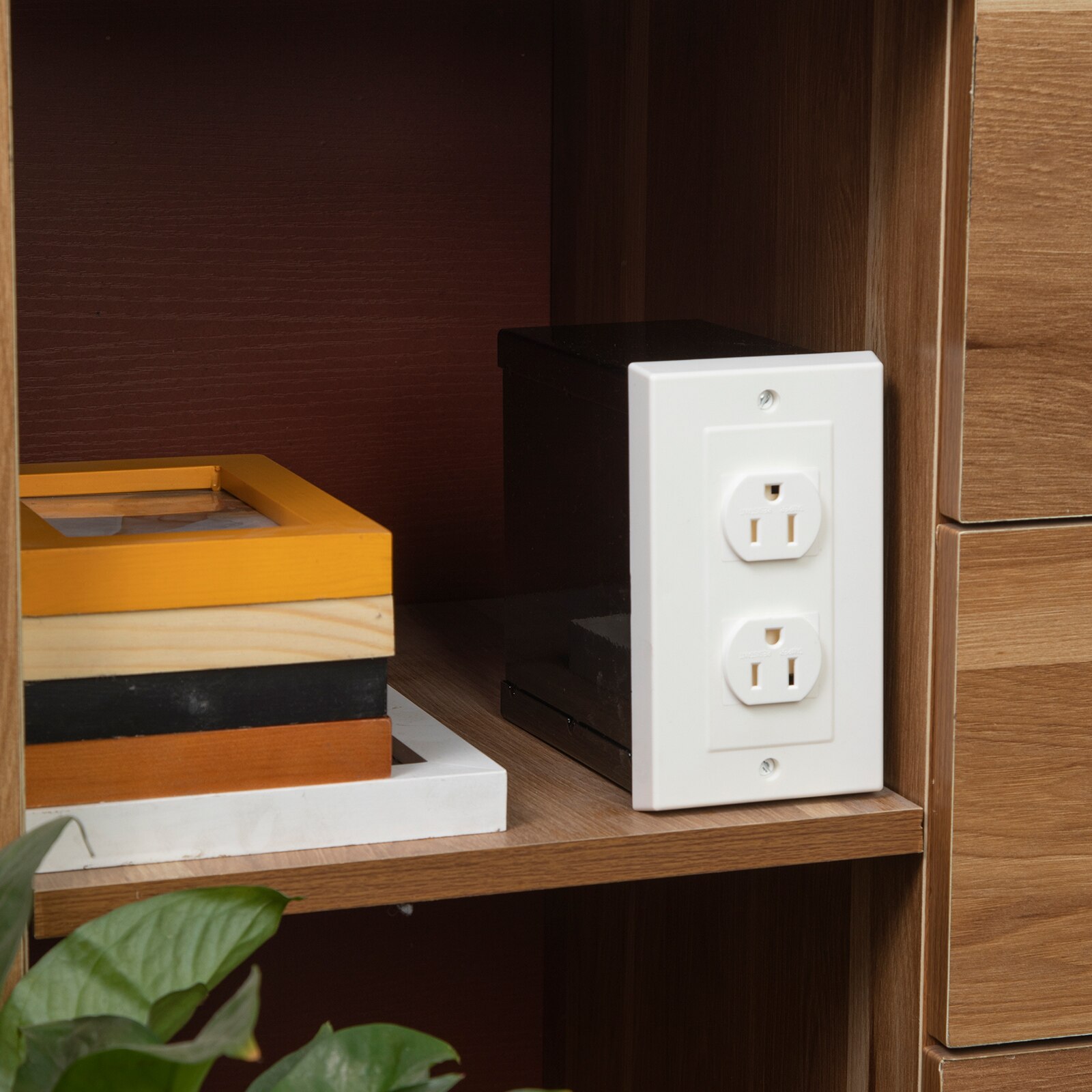 Imitation Double US Plug American Standard Socket Wall Safe Security Secret Hidden Stash Box