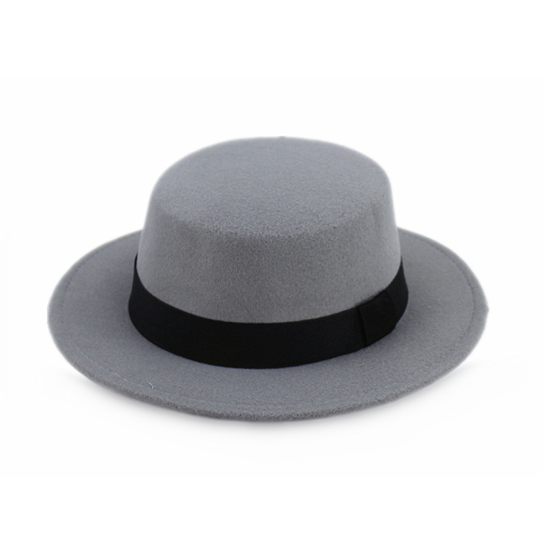 Hats Caps European Woolen 9 Colours Gentleman Women Men Ladies Fedoras Solid Top Fowler Jazz: 8