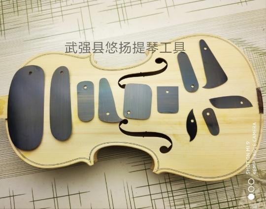 Værktøjer til violin- / cellofremstilling , 11 stk forskellige funktioner skraber, skrabebord til bord