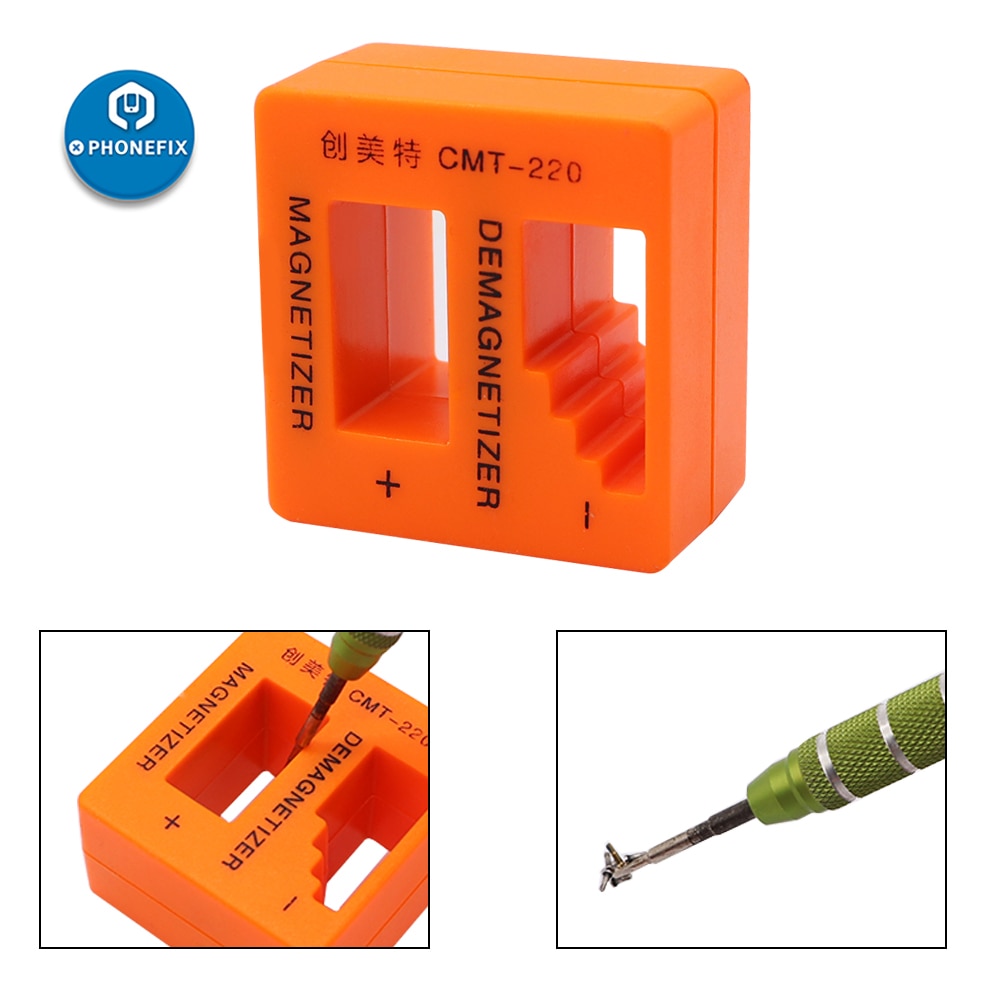 Magnetiseur Demagnetizer Precisie Magnetiseren Demagnetiseren Oranje Pick Up Tool Voor Schroevendraaier Pincet Gauss Degauss