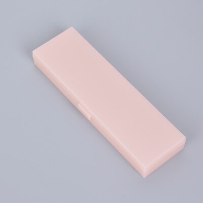 Transparante plastic pennendoos voor studenten zonder opdruk eenvoudige pennendoos schrijfwaren school kantoorbenodigdheden 3 kleuren: Roze s