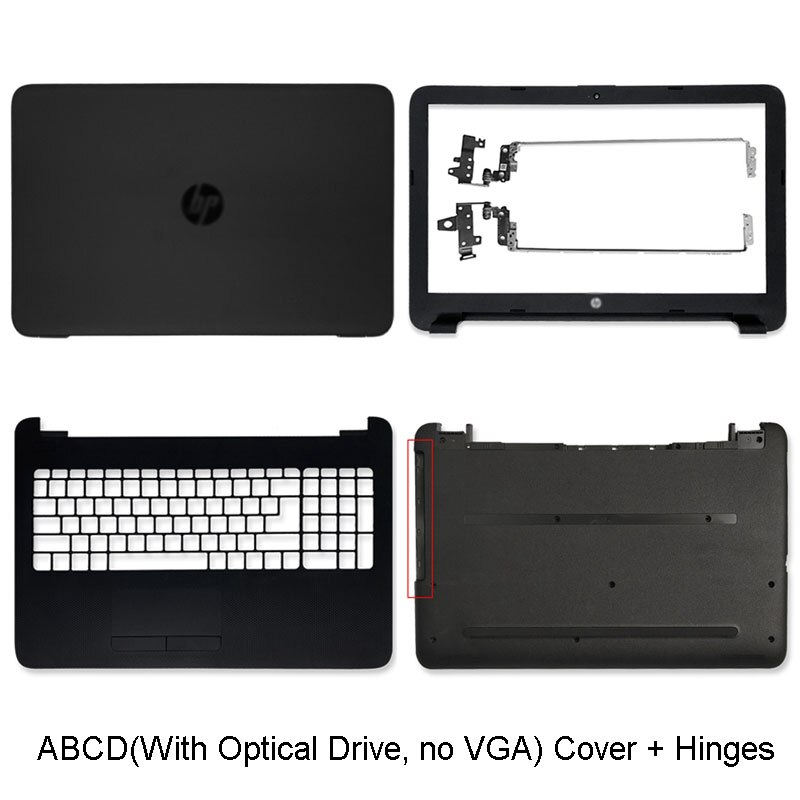 Laptop LCD Back Cover/ Front Bezel/Hinges /Palmrest/Bottom Case For HP 250 G4 G5 255 G4 G5 256 G4 G5 15-AC 15-AF 15-AY Black