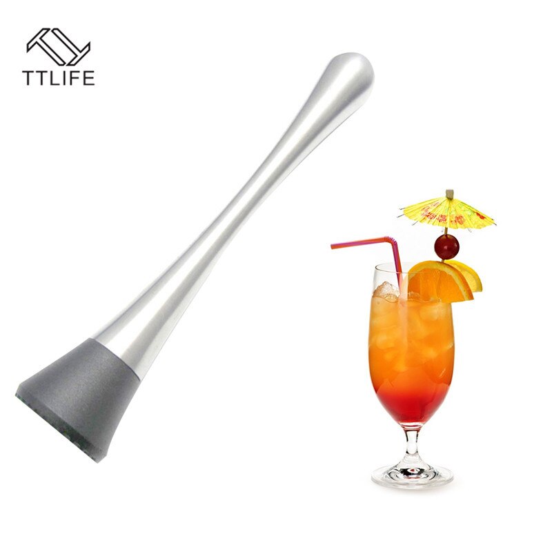 Aço inoxidável vinho mistura vara cocktail mudler shaker com martelo de esmagamento diy bebida fruta mudler esmagado gelo barware ferramenta