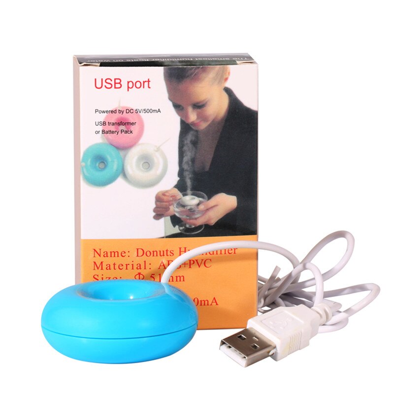 Mini Luft Ultraschall-luftbefeuchter USB Schreibtisch Krapfen Dampf Diffusor Tragbare Luftbefeuchter Kreative Luftreiniger Für Heimat Sekretariat