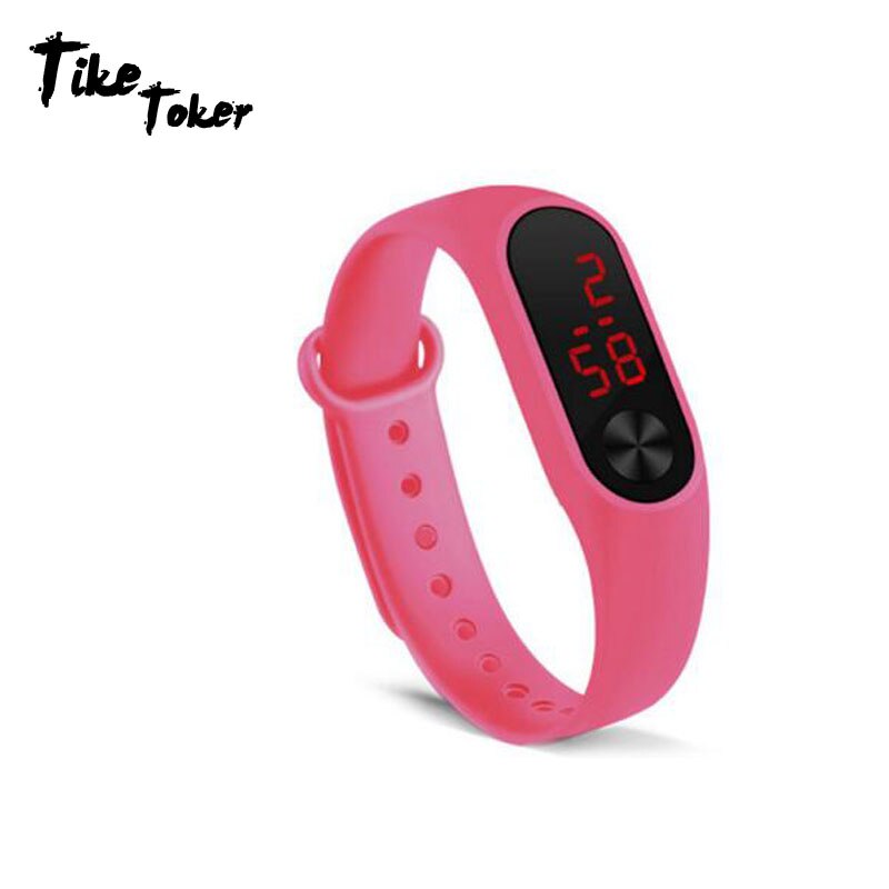 Sport Mannen Vrouwen Digitale Armband Horloges Man Dames Fitness LED Polsband Horloge Jongens Meisjes Casual Elektronische Klok Relogio Saati: pink