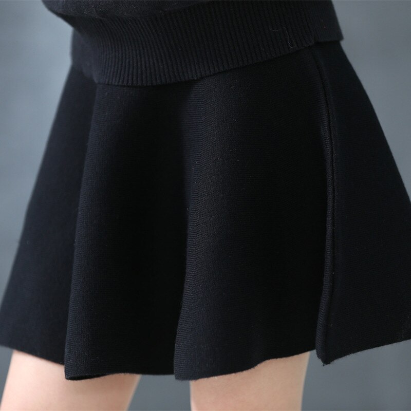 Tutu Rok Meisjes Gebreide Rokken A-lijn Rok Meisje Katoenen Gebreide Kids Outfit Kinderen Mini Rokken Waarschuwde Voor Lente Herfst