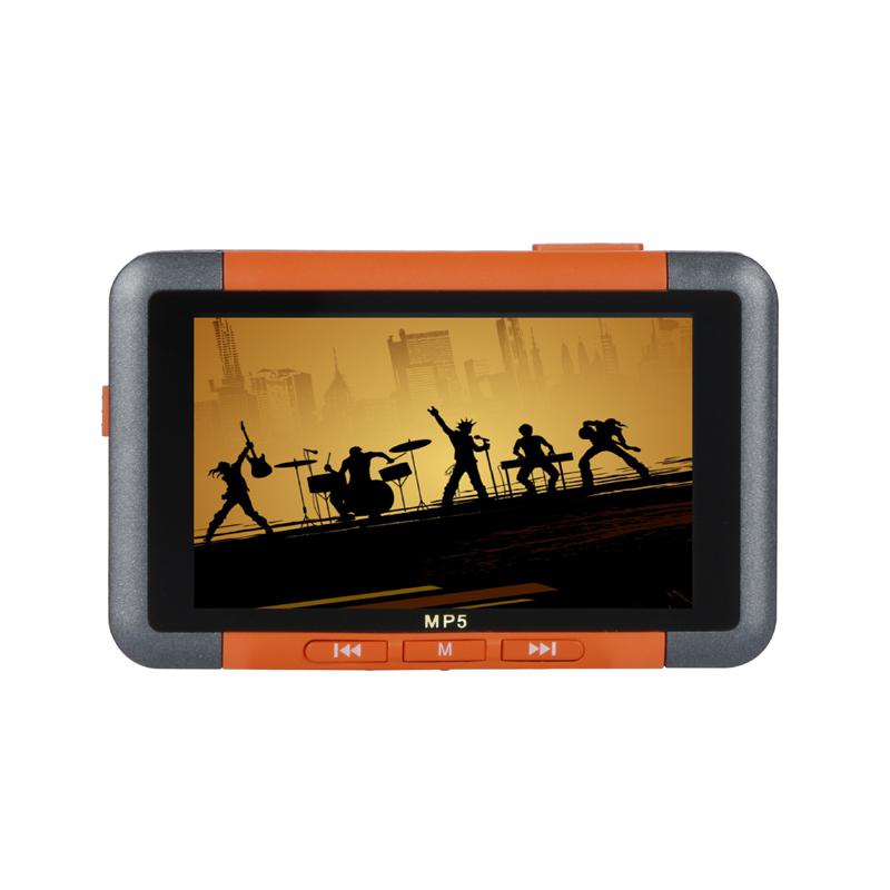 Reproductor MP5, pantalla LCD delgada de 3,5 pulgadas, reproductor de música y vídeo, grabadora, lector de E-book, Radio FM, MP3, reproductor MP4, 8GB, 16GB, reproductor de música r57: Orange / 8 GB