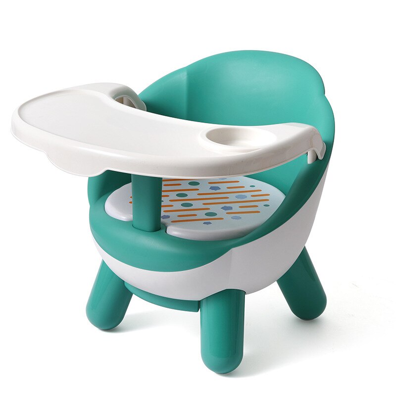 Siège rehausseur pour bébé, chaise de salle à manger Portable, tabouret réglable, chaise de table confortable avec dossier, chaise d&#39;alimentation avec son: green1