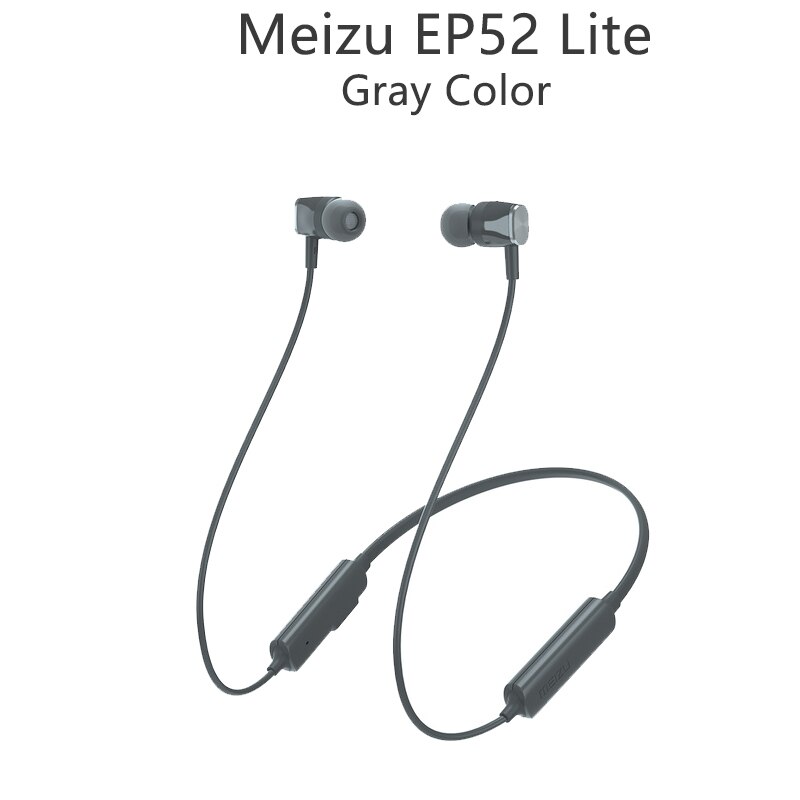 Meizu EP52 Lite IPX5 Esporte Bluetooth 4.2 fone de Ouvido Sem Fio Fone de Ouvido Bluetooth Fone de Ouvido À Prova D' Água para 16T telemóveis: Gray