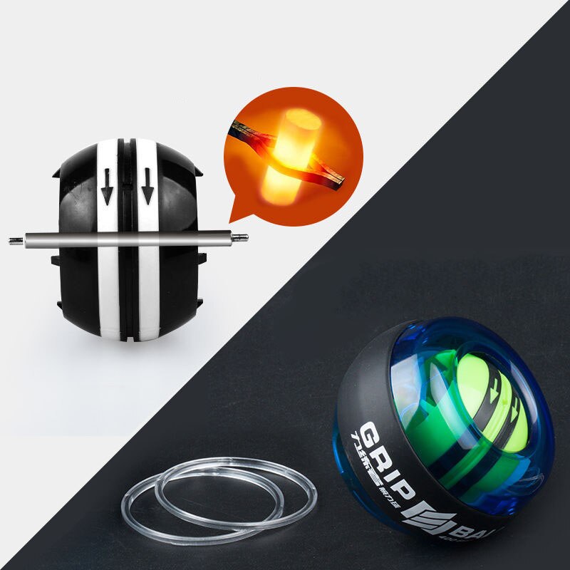 Strength Gyroscope Ball Double Gyroscope Wrist Arm Muscle Power Force Exercise Strengthen Ball Trainer Hand Grips Fitness