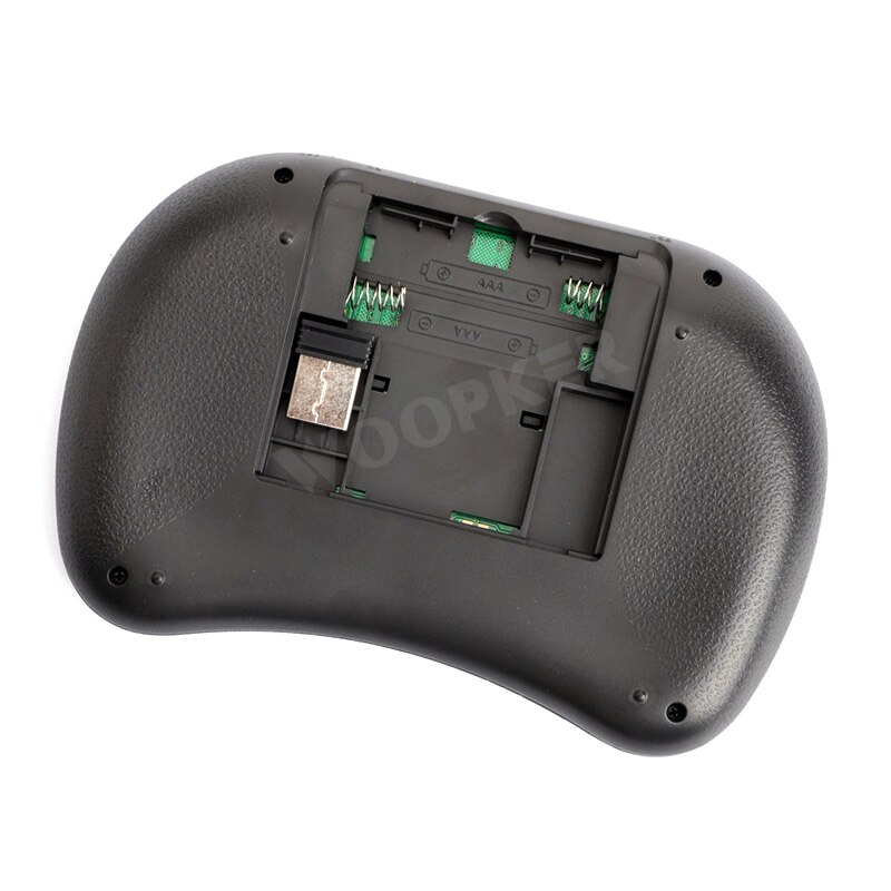Mini Teclado retroiluminado i8 Air Mouse, Touchpad 2,4G alimentado por batería AAA para Android TV BOX PC, mando a distancia inalámbrico