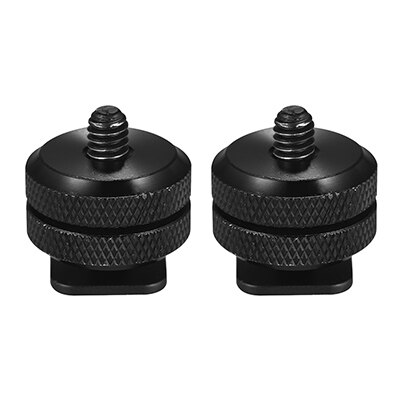 2 stücke Kamera Schuh montieren zu 1/4 "-20 Stativ Schraube Adapter Blitz Schuh Halterung für DSLR Kamera Anlage Schraube Adapter Universal-: 2 Stck