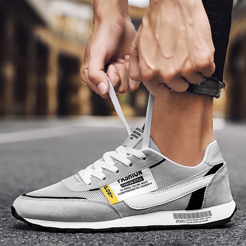 Lente herfst kleurrijke sneakers ademend mesh smart casual schoenen voor heren zachte vrijetijdsschoenen sport golf