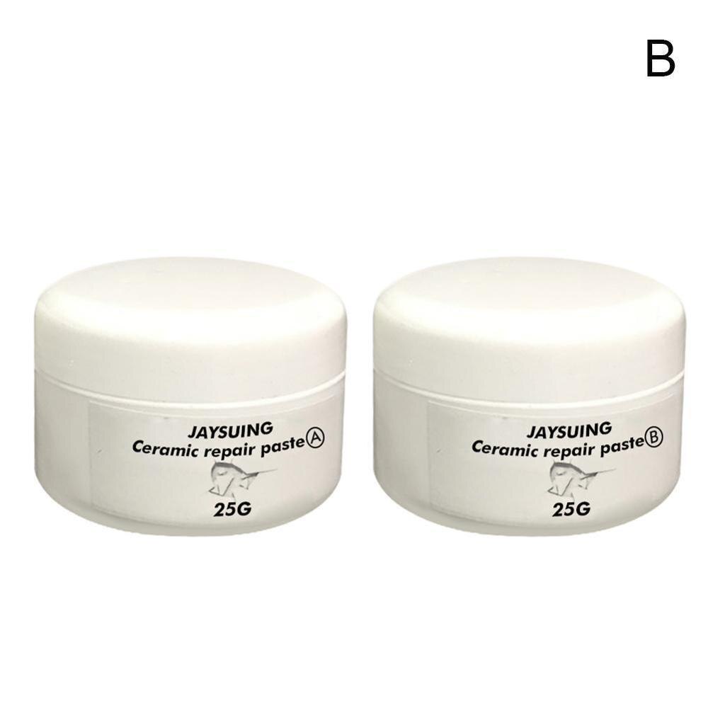 Ceramic Paste Floor Tile Adhesive Tile Repair Agent Tub Tile and Shower Repair Kit Porcelain Repair Kit for Crack Chip: two 25g