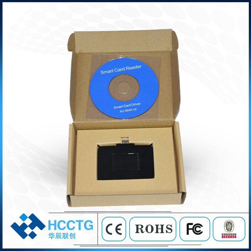 EMV L1 certyfikowany PC/SC CCID protokół rodzaj USB C czytnik kart inteligentnych ISO7816 obsługiwane okna Linux z systemem android sterownik DCR32