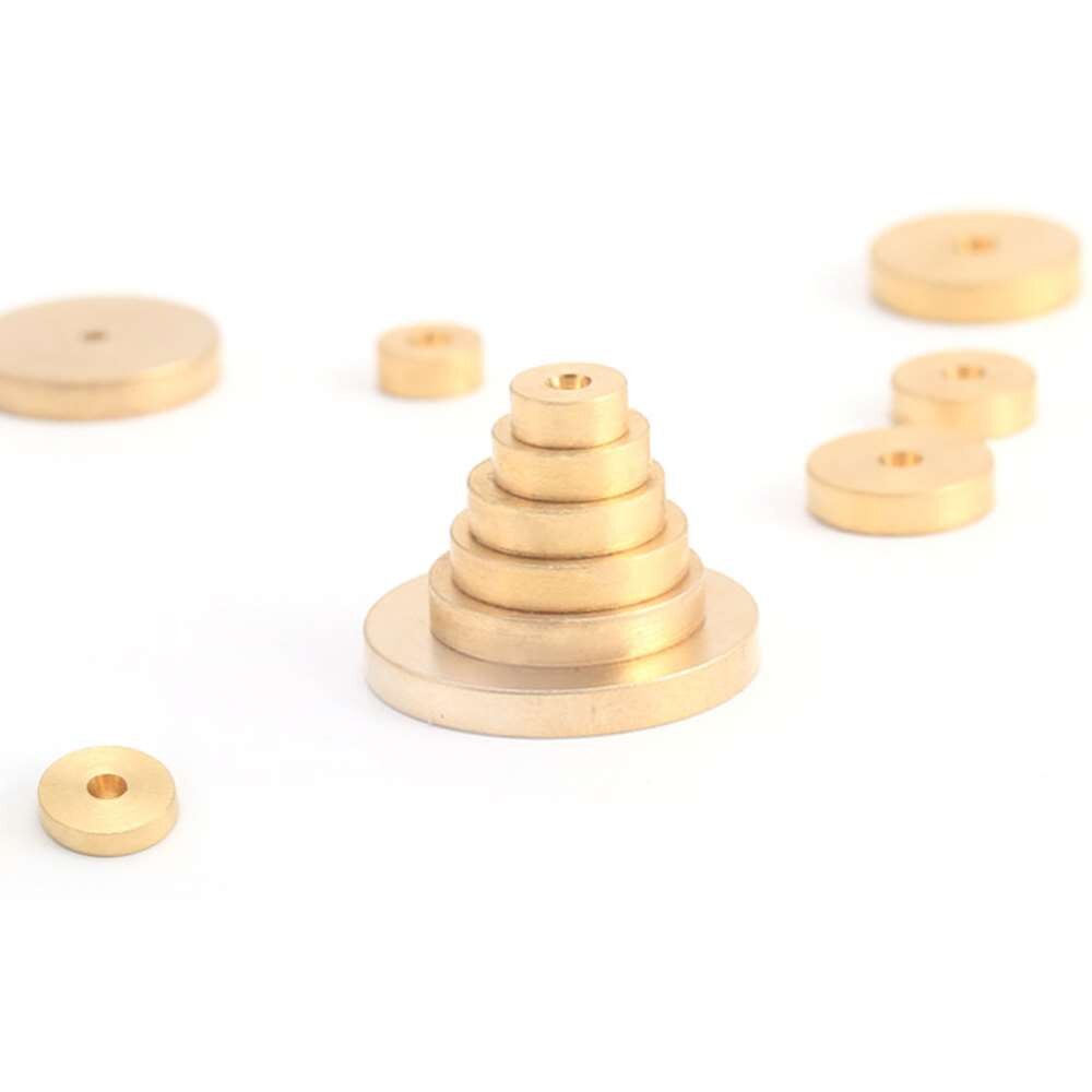 6 Sizes Leather Solid Brass Circle Gauge For Leather Crafts Accessories