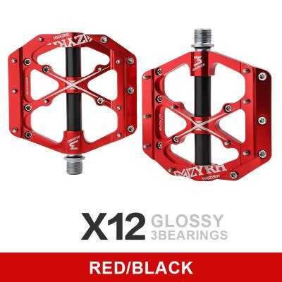 MZYRH mountain bike pedal bicycle pedal aluminum alloy bearing Palin road bike folding car universal cross-border: Fine polishing-6