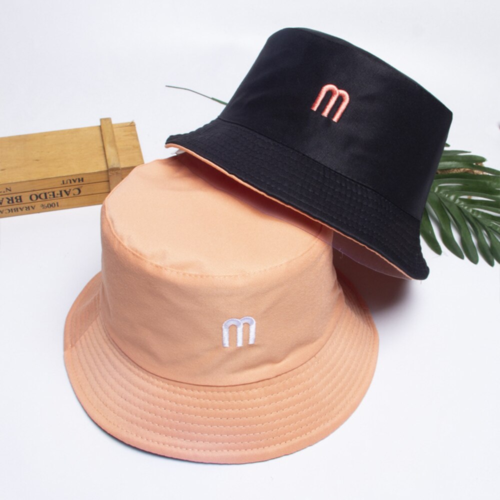 Zomer Bloem Emmer Hoeden Vrouwen Mode Katoen Strand Zon Hoeden Omkeerbaar Bob Chapeau Femme Bloemen Panama Hoed Visser Hoed: Type2 Pink