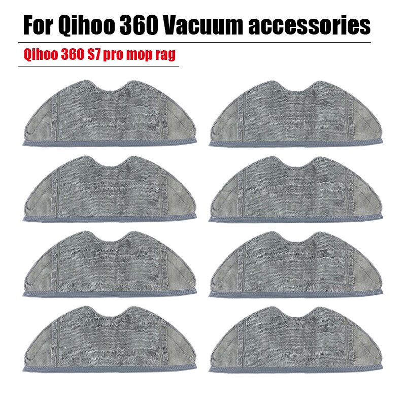 Piezas de repuesto para Robot aspirador qihoo, paño de limpieza para mopa, filtro HEPA lavable, reemplazo de trapo, accesorios para 360 S7 pro