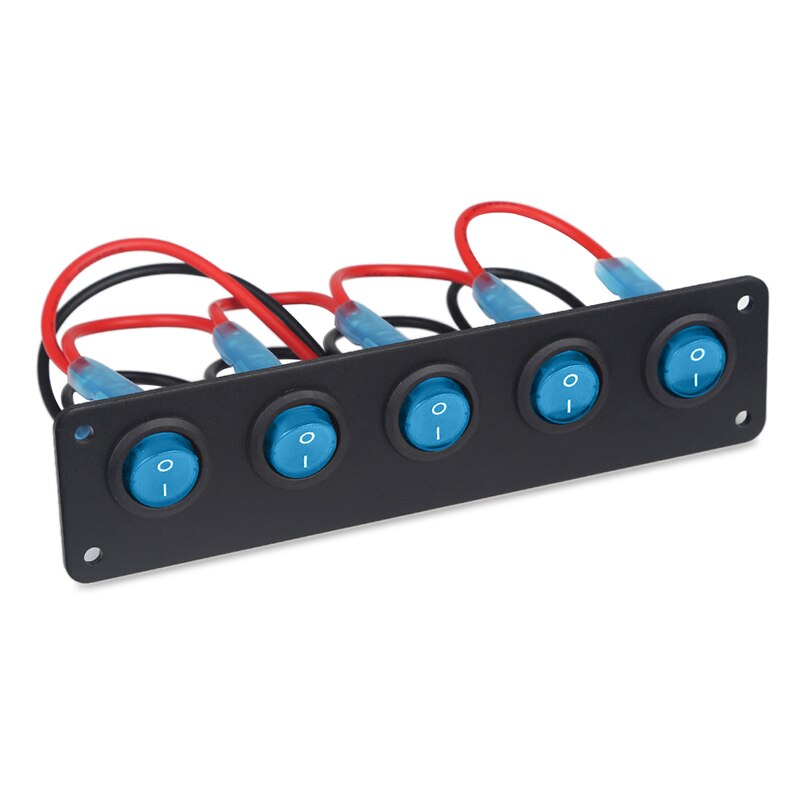 Hollex design schakelpaneel 12/24V USB-C LED blauw - Hemrik Marine Hollex design schakelpaneel 12/24V USB-C LED blauw - Hemrik Marine