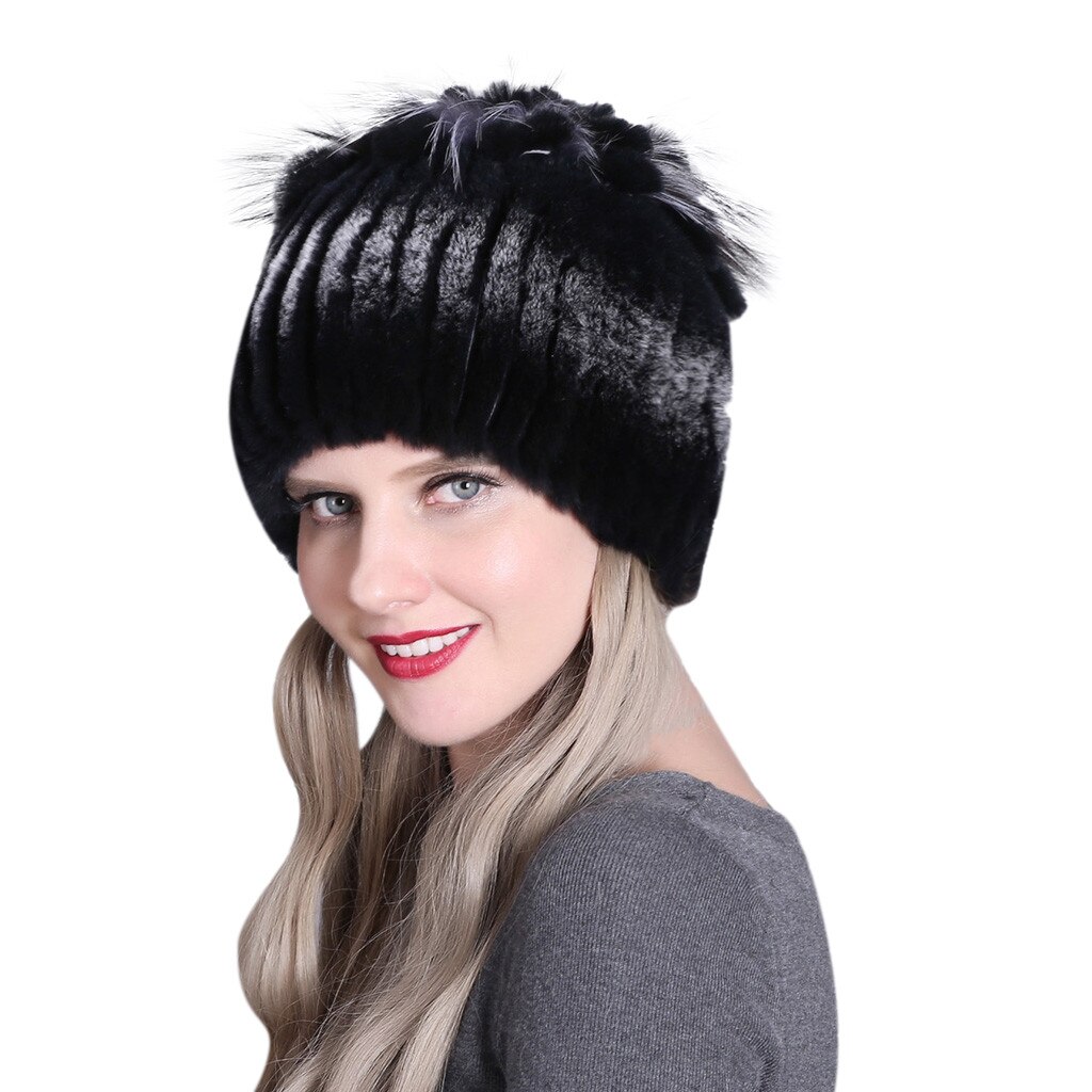 Winter Hats Women Warmth Colorful Warm Caps Female Headgear Czapka GRS: A