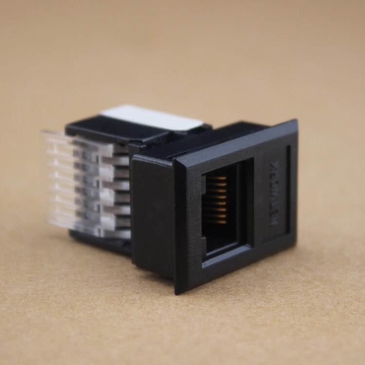 SeTo RJ45 Cat5e Netwerk Plug Module Zwart RJ45 Cat5e Keystone Voor Wandplaat Socket