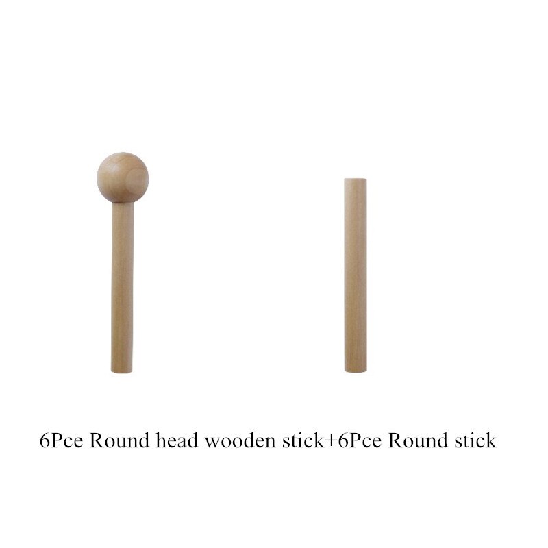 Multi-size Rack DIY Combination Solid Wood Wall-mounted Rack Storage Rack for Bathroom Bedroom Kitchen Storage Rack: B Wooden stick set