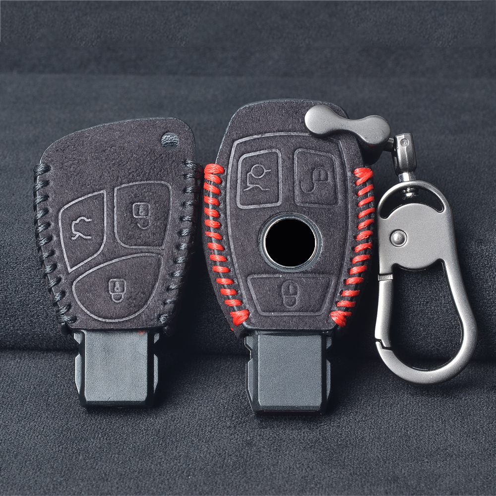 etui na kluczyk samochodowy klucz pokrywa robić Mercedes Benz A B C Class W203 W211 W204 CLS CLK 2017 E Class W213 2018 S class CLA SLK AMG brelok robić kluczy