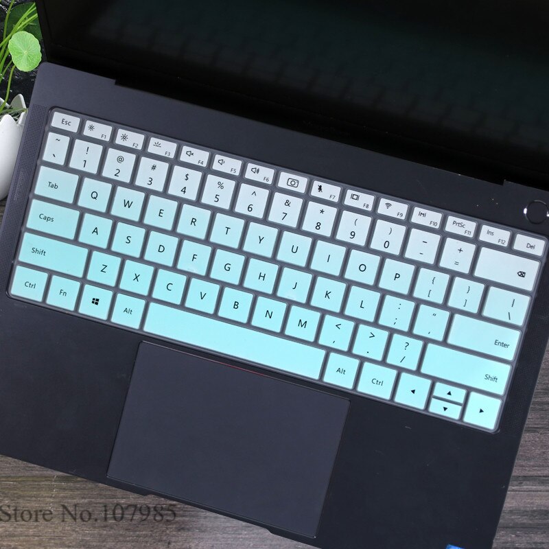 Silicone Laptop Keyboard Cover Skin Protector Film For Huawei MateBook D 15 AMD Ryzen 15.6 inch for Huawei Mate Book D15: Gradualskyblue