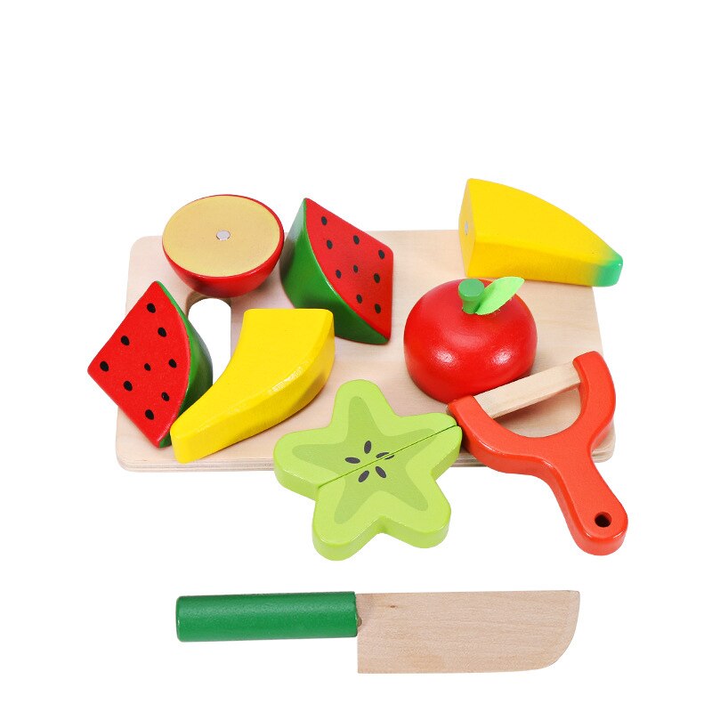 Montessori coupe Fruits et légumes jouets en bois classique jeu Simulation cuisine série jouets cuisine jouets éducation précoce: 11