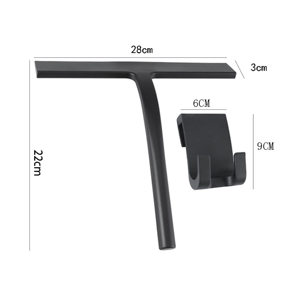 Silicone Glass Wiper Cleaner Window Glass Washing Wiper Tools Universal Silicone Rubber Windshield Wiper with Hook: D