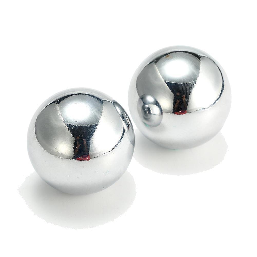 Chinese Chromium-Plated Silver Brocade Balls Iron Fitness Handball Middle-Aged Sensory Exercise Ball Turn Message Medicine Balls