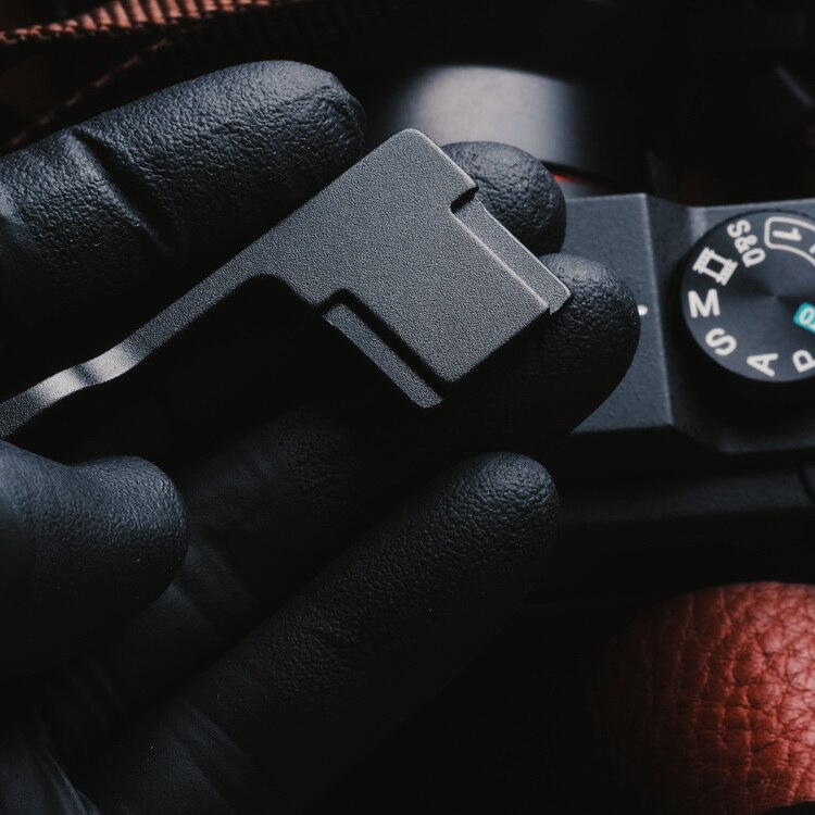 Aluminium Daumen Rest Finger Daumen Griff Heißer Schuh Abdeckung Für Sony A7C Kamera Zubehör