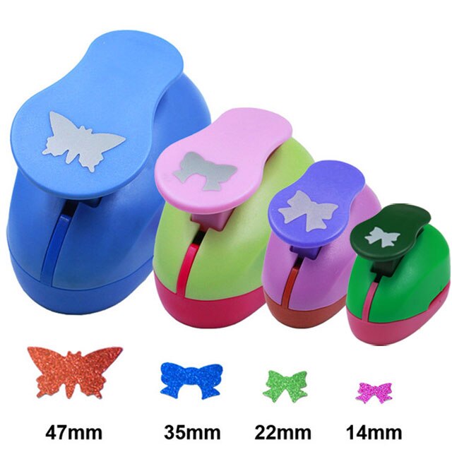 Perforatrice di carta perforatrice taglierina di carta mestiere di carta Calico stampa fiore fai da te mestiere di carta perforatrice perforatrice дырокол фигурный: Bowknot