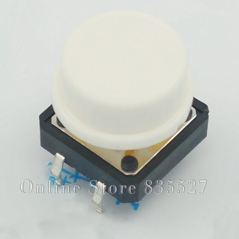 1000 stks/partij A24 Ronde key cap 12*12*7.3mm Knop cap switch cap 12*12 * 7.3mm wit blauw rood zwart groen