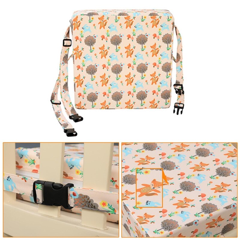 Coussin rehausseur de chaise haute pour bébé, réglable, détachable, lavable, éponge épaisse, coussin de siège pour enfants, chaise d&#39;alimentation