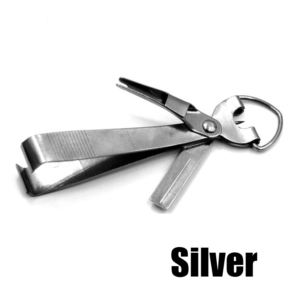 Fishing Quick Knot Tool Fast Tie Nail Knotter Line Cutter Clipper Nipper Hook Sharpener Fly Tying Tool Fishing Tackle Gear: Silver