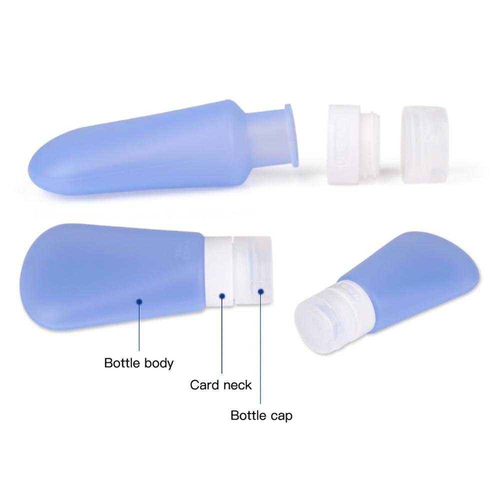 3 pièces/ensemble Silicone sous-bouteille voyage stockage sous-embouteillage Lotion cosmétique sous-emballage petit échantillon bouteille presser bouteille vide