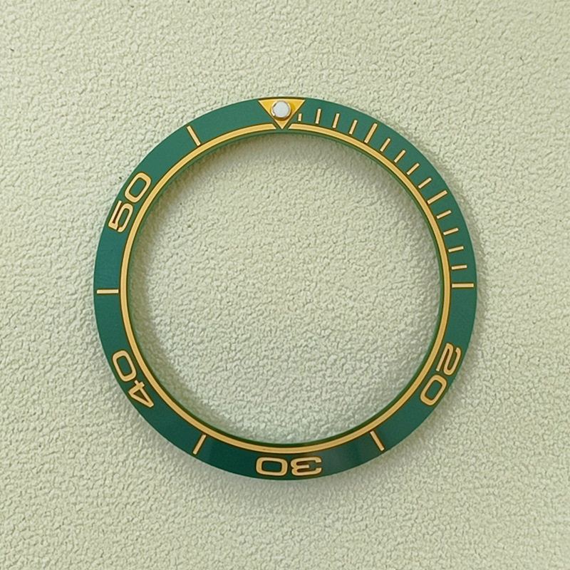 Insert de lunette en céramique pour montre de plongée pour homme, 38mm x 30,5mm, convient aux montres de 40mm, accessoires de remplacement: Laiton