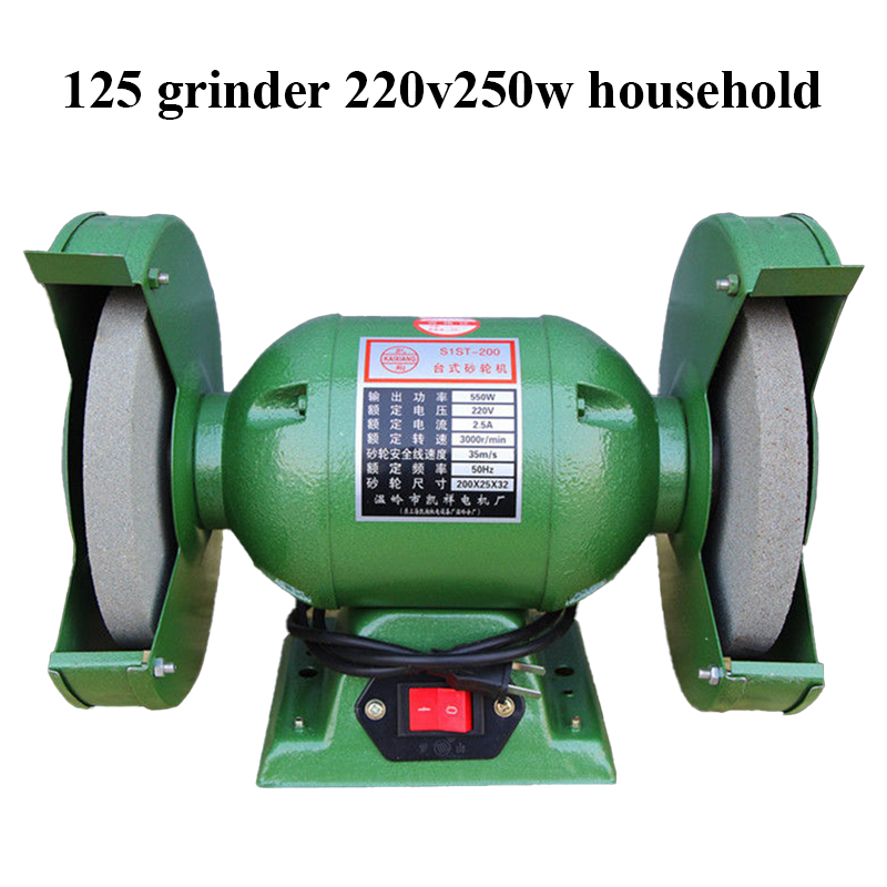 Industriële Grade Multifunctionele Bench Grinder, Huishoudelijke 220V Fabriek Slijpmachine, Polijstmachine Polijsten: 250W