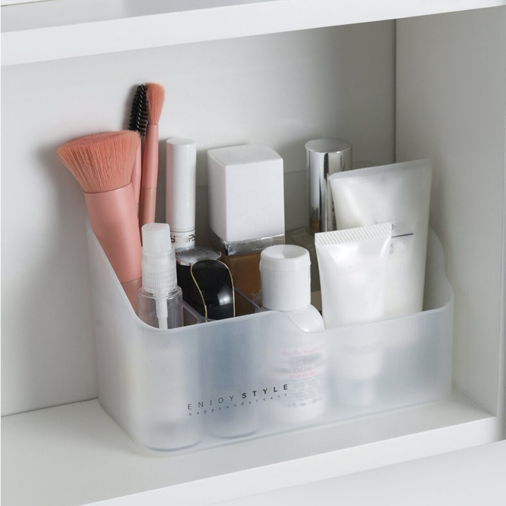 Multi-functional Skin Care Products Remote Control Cosmetics Jewelry Makeup Organizer Container Desktop Sundries Storage Box