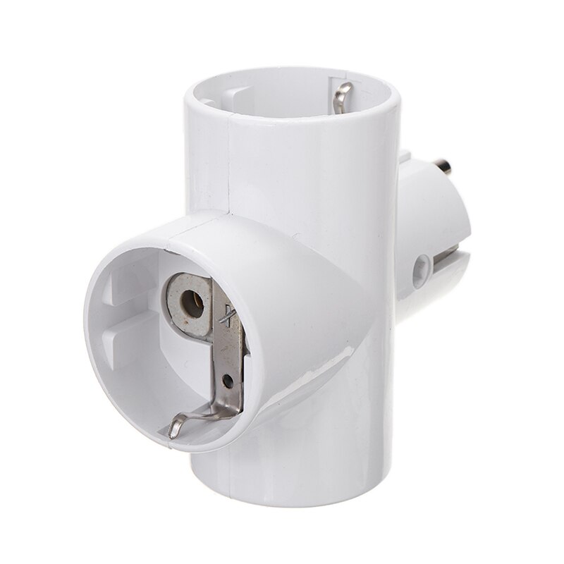 1Piece EU Standard Multi-plug 3-way Multiple Plug Socket Adapter Child Protection Multi-Function Power Conversion Plug