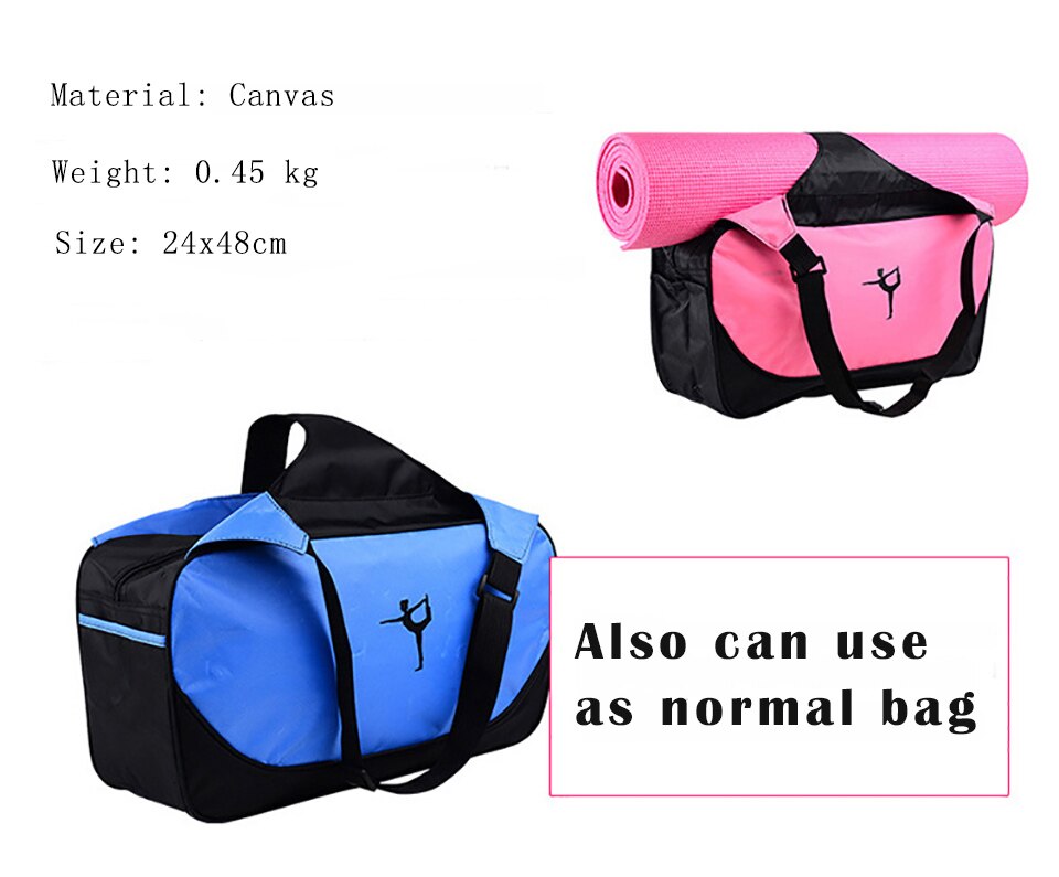 Multifunktionale Wasserdichte Tasche Yoga Yoga für Fitnessstudio matt Nylon Rucksack Schulter Träger Yoga Pilates matt Tasche keine Yoga matt