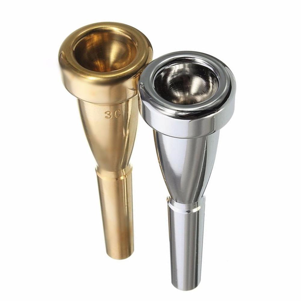 SLADE Zilver Goud 3C Size koperlegering Trompet Mondstuk voor Yamaha Bach Trompet Messing Instrument Vervanging Accessoires