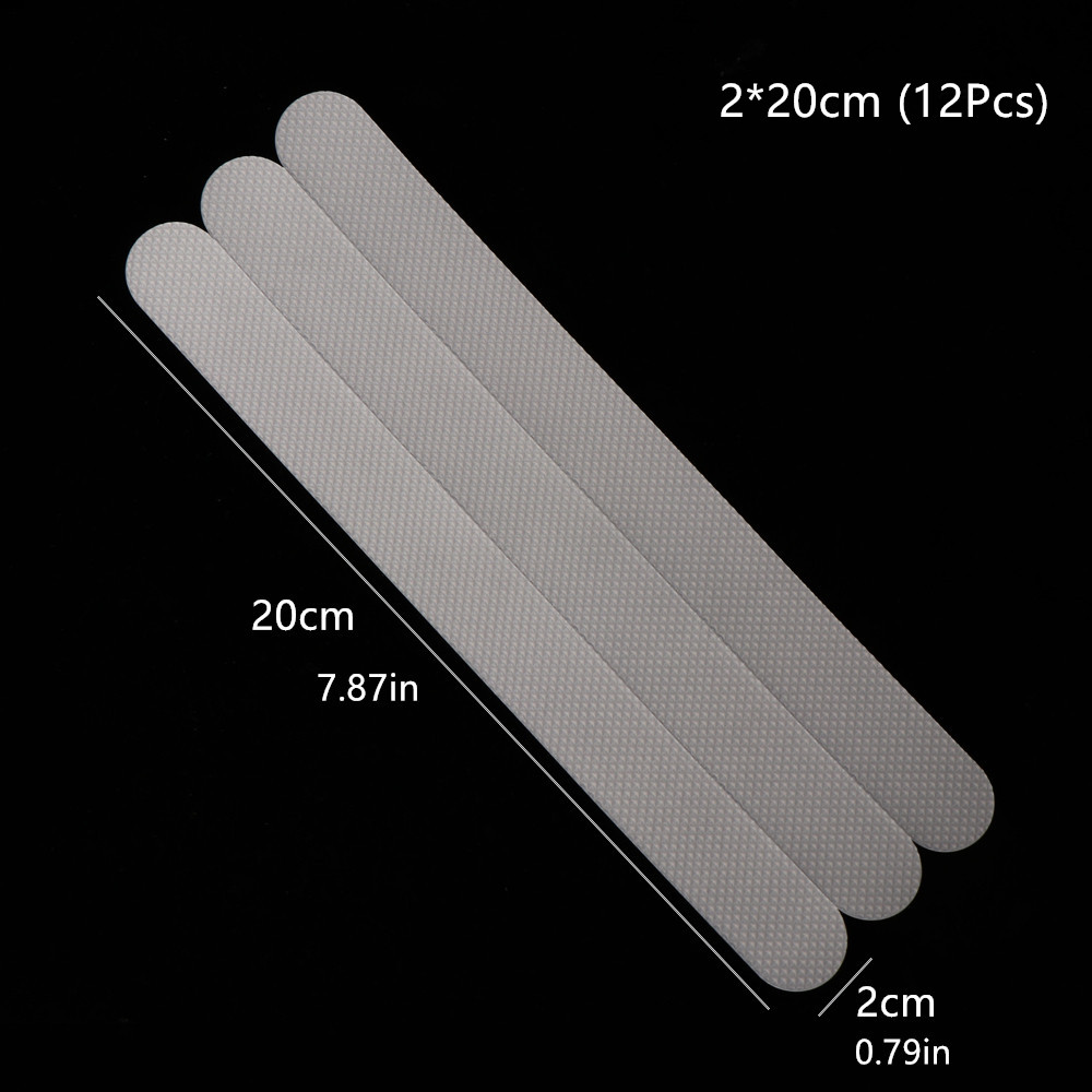 12 Stuks S Vorm Antislip Douche Strips Vloeren Veiligheid Tape Pad Anti Slip Badmat 20X1.5 Cm grip Stickers Anti Slip Badkamer Mat: type 2